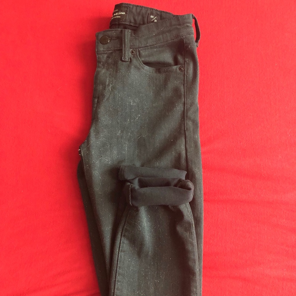 Lucky Brand “Black Glitter” Ava Skinny Jeans